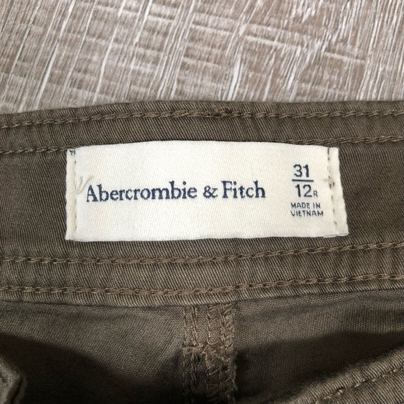 Abercrombie & Fitch Womens Zippered Pockets Cargo Pants Size 31/12 - Picture 5 of 9